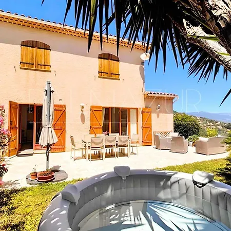 Mitoyenne Authentique Avec Jacuzzi Et Jardin - Palmazur Mandelieu