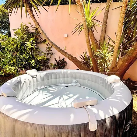 Ferienhaus Mitoyenne Authentique Avec Jacuzzi Et Jardin - Palmazur